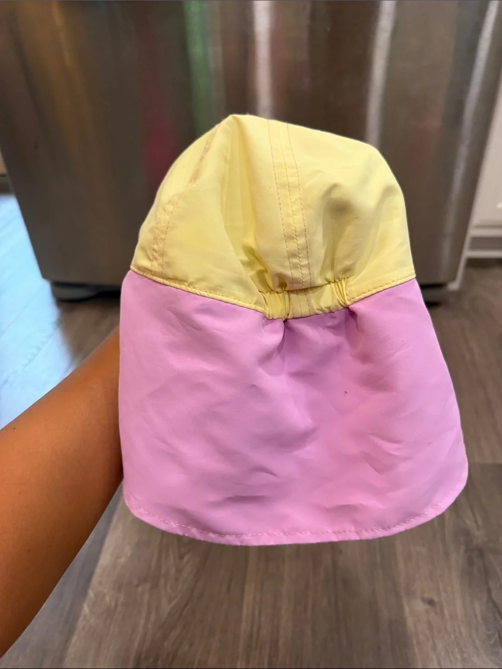 wonder nation Girls Sun Hat Trio - Hot Pink, Pastel Yellow/Pink, Blue Swirl